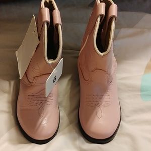 New Toddler Little Girls Cowboy Boots Pink size 6